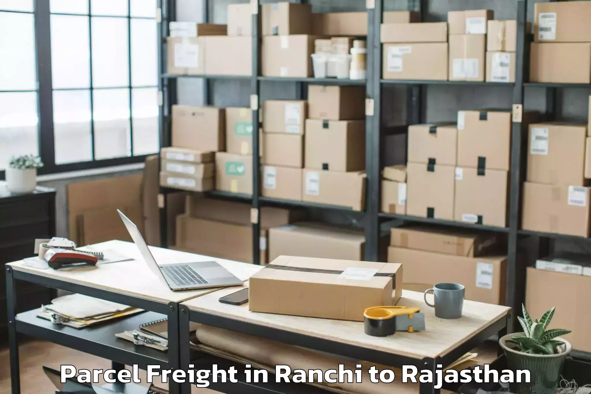 Affordable Ranchi to Shahpura Jaipur Parcel Freight